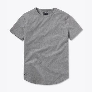 Cuts Clothing AO Curve-Hem tee - Heather Grey